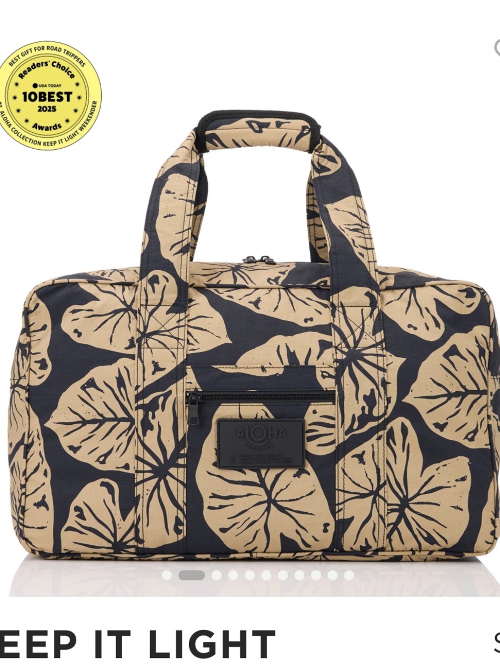 NWT ALOHA Collection Keep It Light Weekender in Kalo